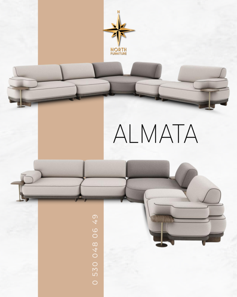 North Furniture Almata modüler köşe koltuk takımı